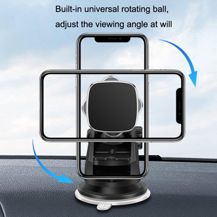 Telescopic Suction Cup Magnetic Suction Car Navigation Desktop Phone Bracket(Black) - Universal Car Holders by PMC TechLife | Online Shopping South Africa | PMC TechLife | Buy Now Pay Later Mobicred