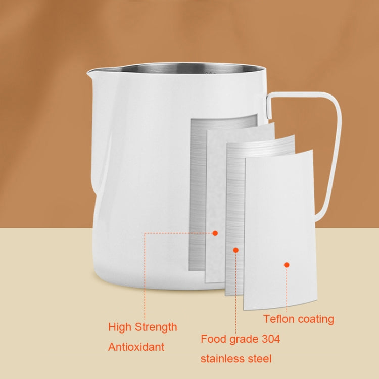 304 Stainless Steel Coffee Pot with Scale, Spec: 350ml (Black Crane Mouth)