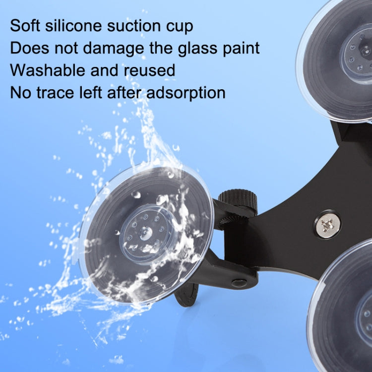 Car General Purpose Vehicle Bracket Suction Cup Fixed Glass Video Shooting Base, Shape: Suction Cup+PTZ+Gopro Screw - free shipping - PMC TechLife - Order now!