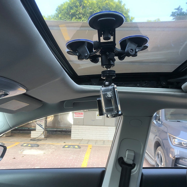 Car General Purpose Vehicle Bracket Suction Cup Fixed Glass Video Shooting Base, Shape: Suction Cup+PTZ+Gopro Screw - free shipping - PMC TechLife - Order now!