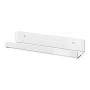 Home Kitchen Office Books Wall Mounted Acrylic Shelf, Specification: 40x10x6cm