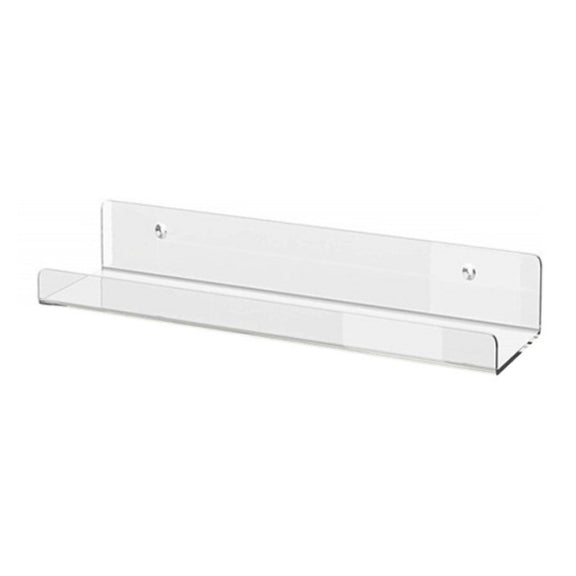 Home Kitchen Office Books Wall Mounted Acrylic Shelf, Specification: 40x10x6cm