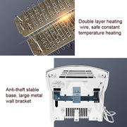Interhasa  220V 1800W Hot and Cold Switching Electric Hand Dryer,Model: A1002 Silver,CN Plug