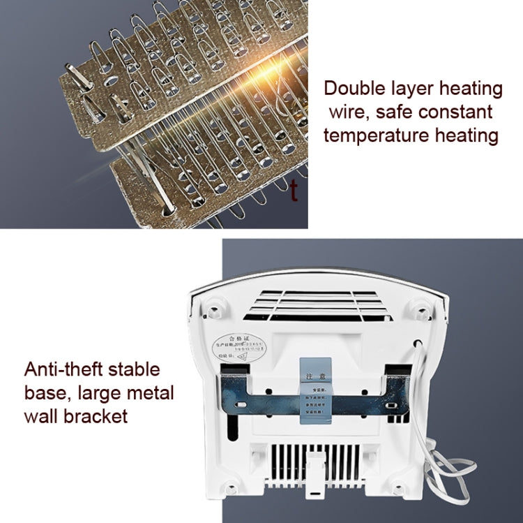 Interhasa  220V 1800W Hot and Cold Switching Electric Hand Dryer,Model: A1003 White,CN Plug - free shipping - PMC TechLife - Order now!