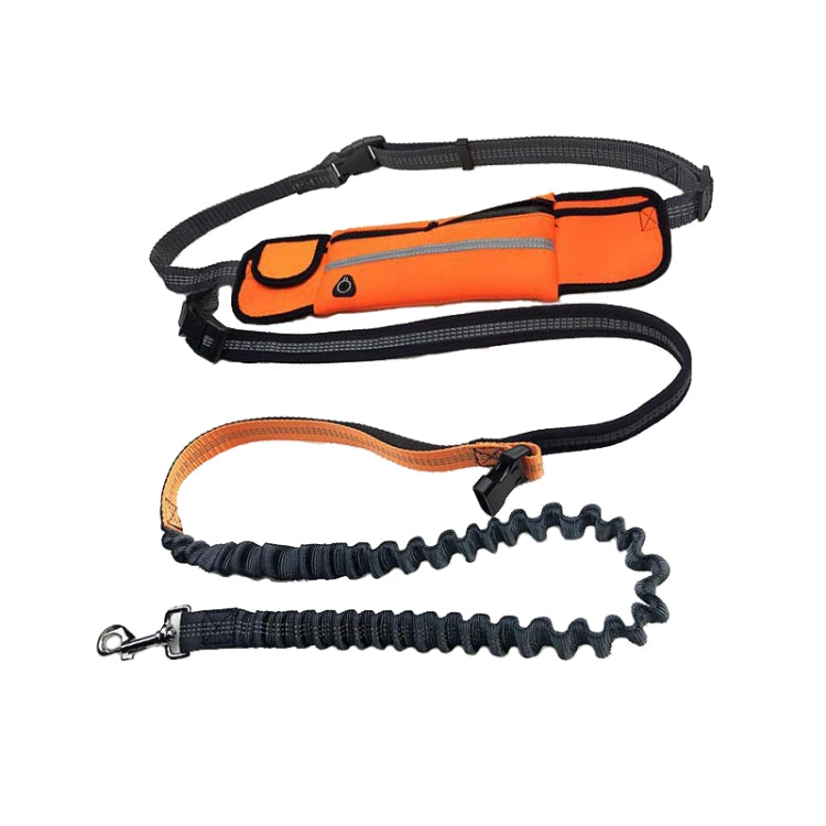Pet Run Traction Rope Portable Waist Bag(Orange) - Leashes & Chest Strap by PMC TechLife | Online Shopping South Africa | PMC TechLife | Buy Now Pay Later Mobicred