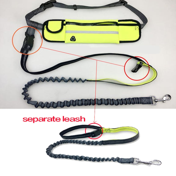 Pet Run Traction Rope Portable Waist Bag(Blue)