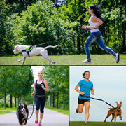 Pet Run Traction Rope Portable Waist Bag(Blue)