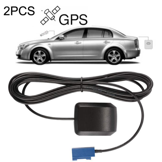 2PCS Car DVD Navigation GPS Satellite Antenna Amplifier FAKRA-C Interface - GPS Accessories by PMC Jewellery | Online Shopping South Africa | PMC Jewellery | Buy Now Pay Later Mobicred