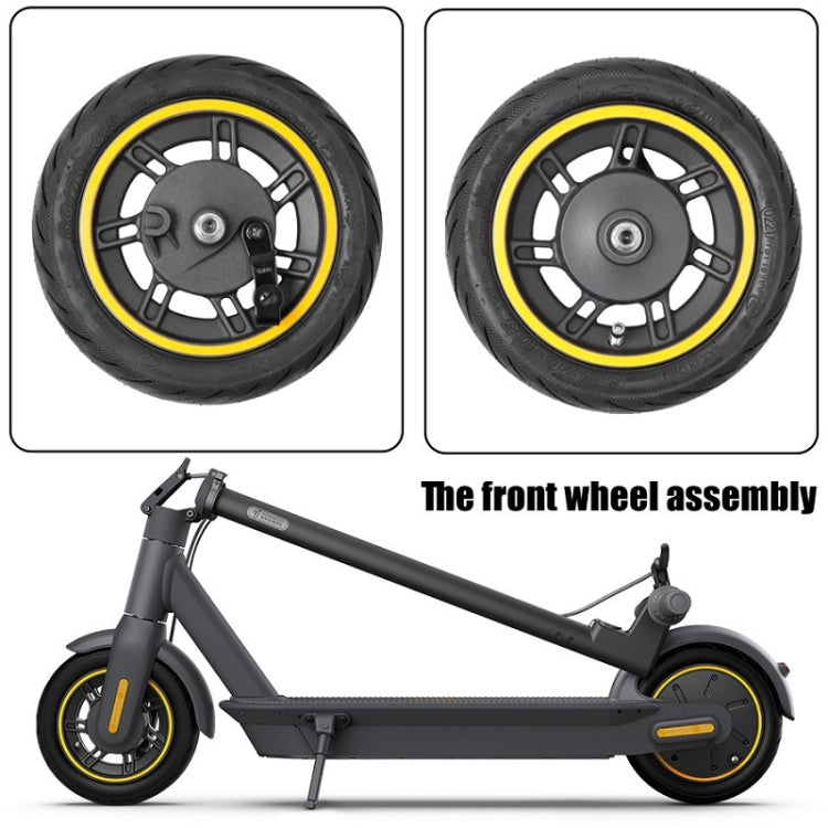 10 inch Electric Scooter Front Wheel Tubeless For Ninebot MAX G30(Yellow) - Accessories & Parts by PMC TechLife | Online Shopping South Africa | PMC TechLife
