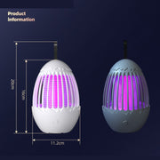 L01 Portable Electric Shock Mosquito Killer Lamp Home Outdoor Photocatalyst Fly Killer(White)