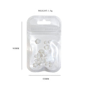 SP0473 30Pcs/Pack 3D Camellia Nail Art Decorative Rhinestones(Transparent)