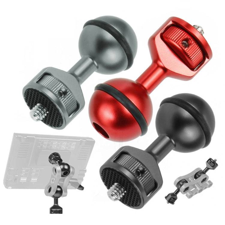 2.5cm Ball Head Clip for Action Camera Underwater Video Camera Light Diving Joint(Black) - Connection Mount by PMC TechLife | Online Shopping South Africa | PMC TechLife | Buy Now Pay Later Mobicred