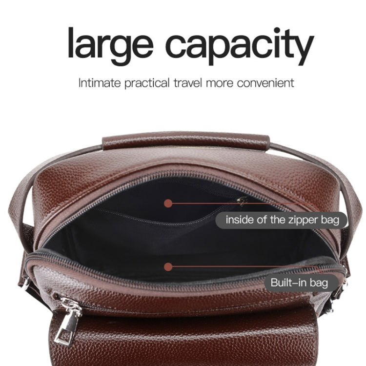WEIXIER D244 Men Shoulder Bag Large Capacity Business Retro Messenger Bag(Black) - free shipping - PMC Jewellery - Order now!