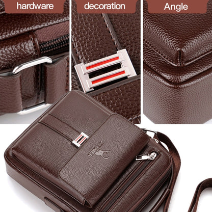 WEIXIER D244 Men Shoulder Bag Large Capacity Business Retro Messenger Bag(Black) - free shipping - PMC Jewellery - Order now!