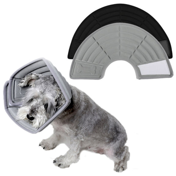 Pet Grooming Anti-Bite Neck Ring, Specification: M(Black)