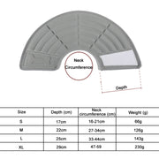 Pet Grooming Anti-Bite Neck Ring, Specification: XL(Grey)