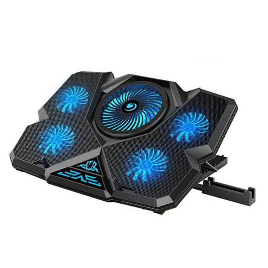 CoolCold  Five Fans 2 USB Ports Laptop Cooler Gaming Notebook Cool Stand,Version: Basic Edition - free shipping - PMC Jewellery - Order now!
