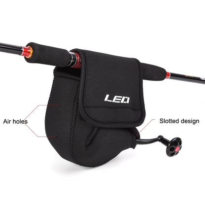 LEO 27918 Slotted Spinning Fishing Wheel Bag Fishing Carrier Protection Soft Cover, Size: Small - free shipping - PMC Jewellery - Order now!