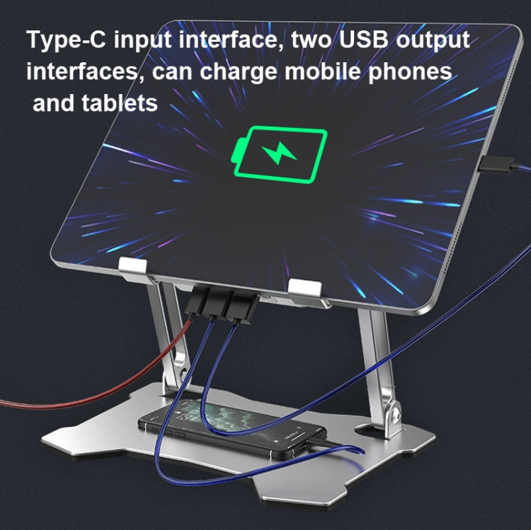 X16 Tablet PC Holder Aluminum Alloy Laptop Radiator with 4 Fans - Laptop Stand by PMC Jewellery | Online Shopping South Africa | PMC Jewellery | Buy Now Pay Later Mobicred