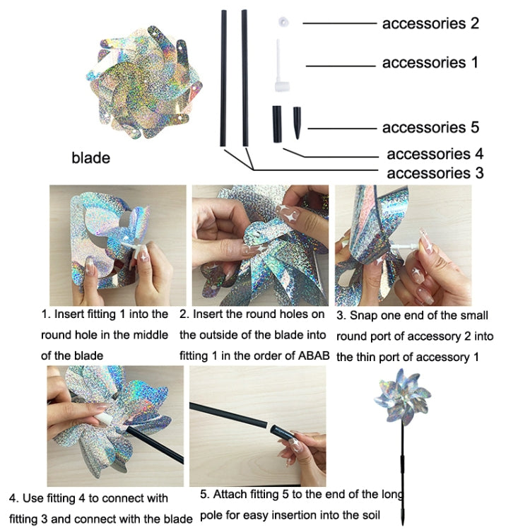 Balcony Garden Farmland Bird Catcher Reflector Anti-bird Laser Windmill, Style: Eight - Outdoor Insect Repellent by PMC TechLife | Online Shopping South Africa | PMC TechLife | Buy Now Pay Later Mobicred