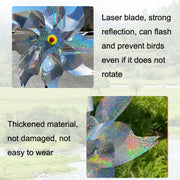 Balcony Garden Farmland Bird Catcher Reflector Anti-bird Laser Windmill, Style: Silver Octagon