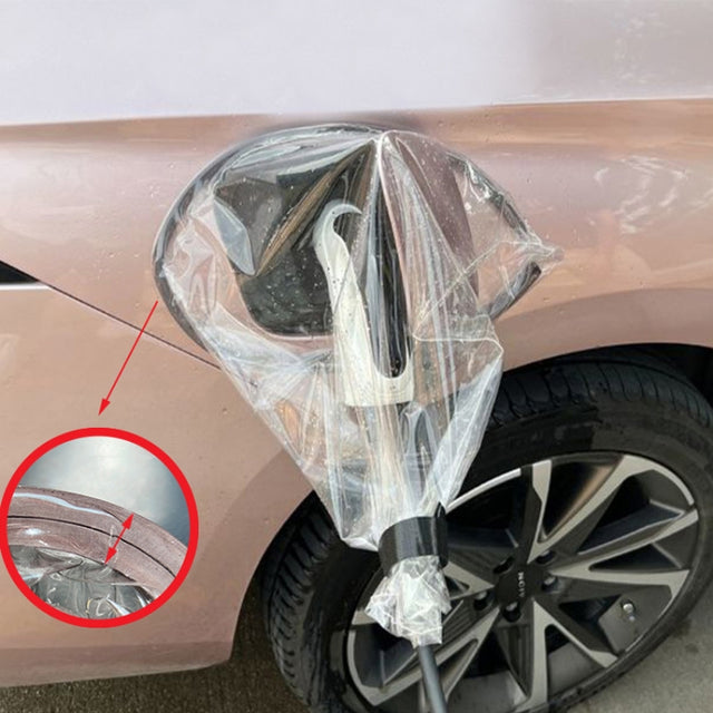 New Energy Vehicle Charging Port Water-resistant Protective Cover, Color: Transparent
