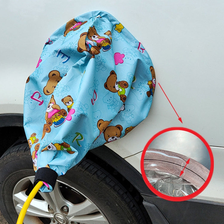 New Energy Vehicle Charging Port Waterproof Protective Cover, Color: Bear Blue - free shipping - PMC Jewellery - Order now!