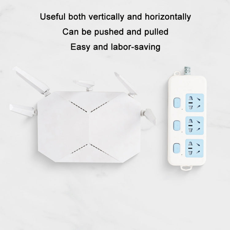 Traceless Wall Hanging Multifunction Plug-in Rack, Specification: Single - Shelf & Hooks by PMC TechLife | Online Shopping South Africa | PMC TechLife