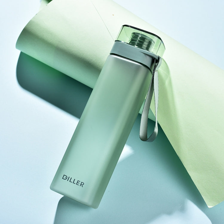 Diller D8646 Square Shape Fitness Leakproof Water Bottle, Capacity: 550ml(Green) - free shipping - PMC TechLife - Order now!