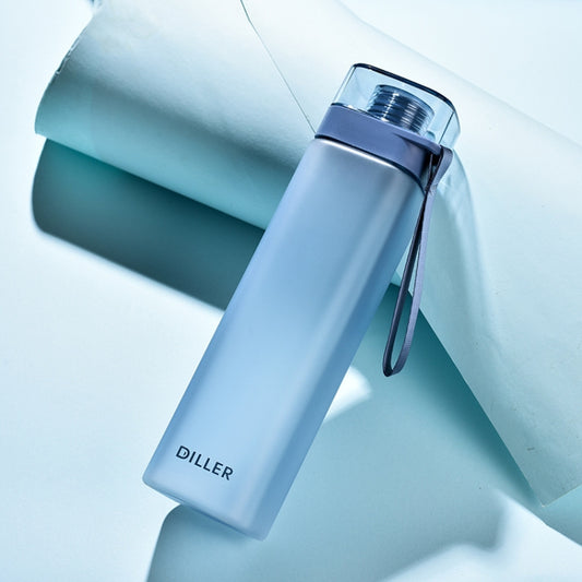 Diller D8646 Square Shape Fitness Leakproof Water Bottle, Capacity: 550ml(Blue) - free shipping - PMC Jewellery - Order now!