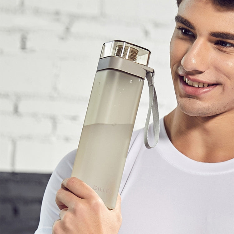 Diller D8646 Square Shape Fitness Leakproof Water Bottle, Capacity: 550ml(Green) - free shipping - PMC TechLife - Order now!