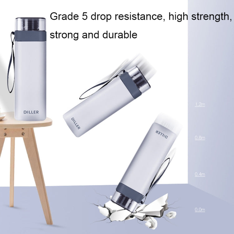 Diller D8646 Square Shape Fitness Leakproof Water Bottle, Capacity: 550ml(Blue) - free shipping - PMC Jewellery - Order now!