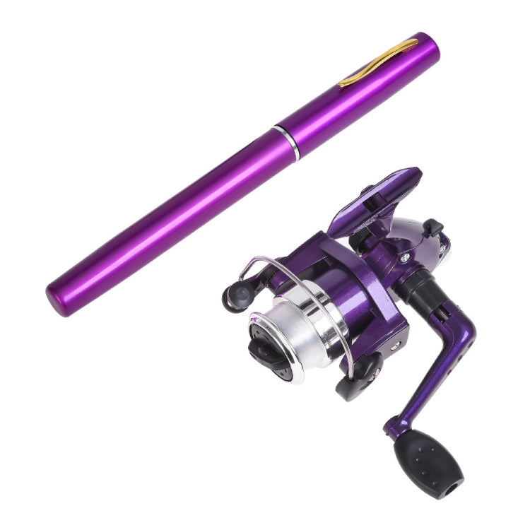 LEO Pen Type Fishing Rod & Spinning Wheel Fishing Reel Portable Pocket Fishing Gear(H8022PU Purple) - free shipping - PMC TechLife - Order now!