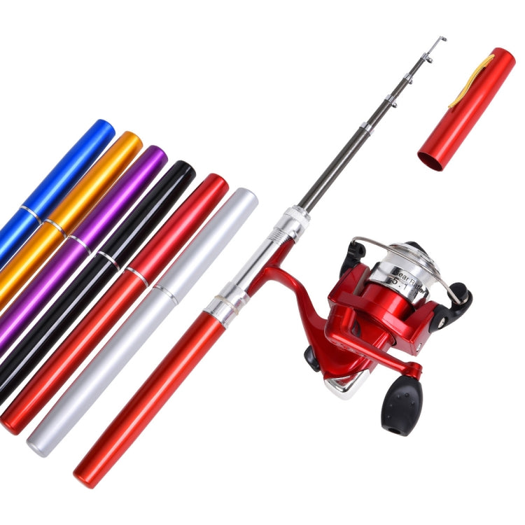 LEO Pen Type Fishing Rod & Spinning Wheel Fishing Reel Portable Pocket Fishing Gear(H8022PU Purple) - free shipping - PMC TechLife - Order now!