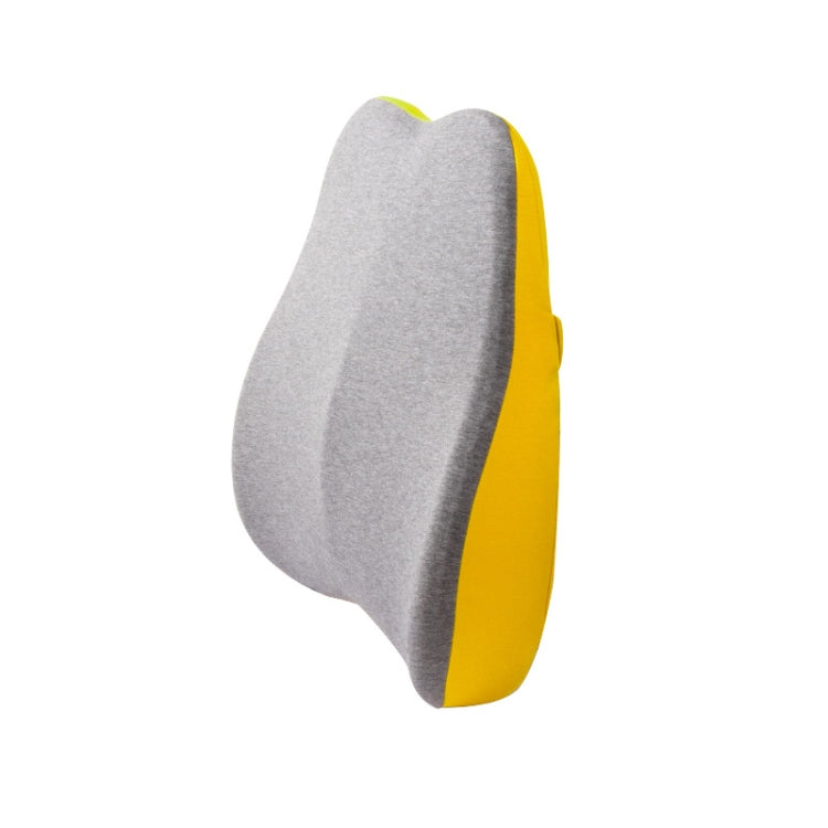 Memory Foam Lumbar Pillow Office Seat Lumbar Cushion(Lemon Yellow) - free shipping - PMC TechLife - Order now!