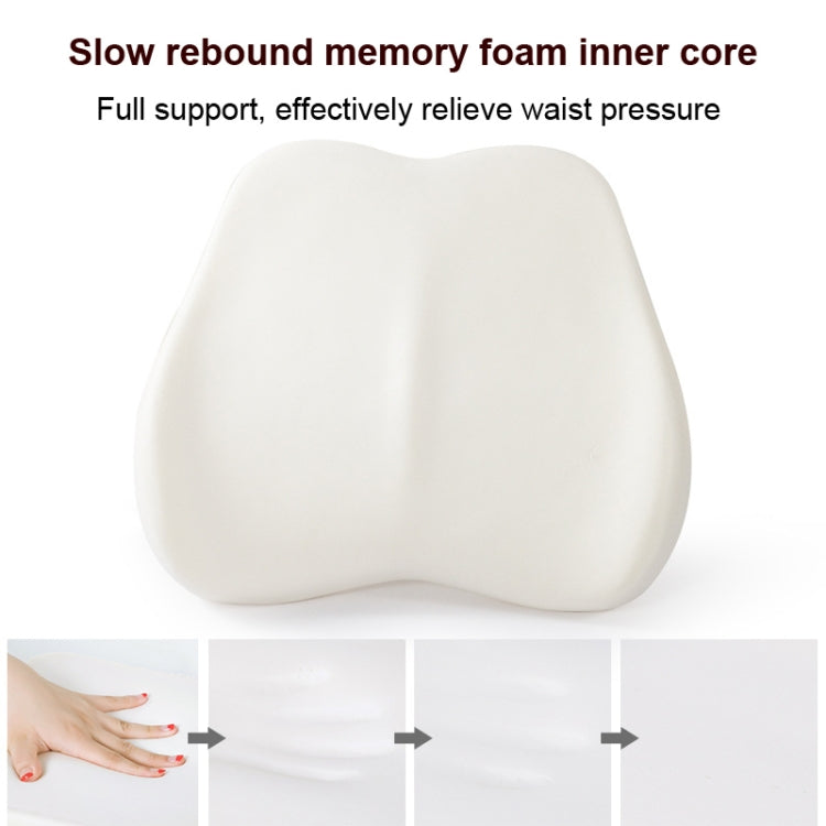 Memory Foam Lumbar Pillow Office Seat Lumbar Cushion(Lemon Yellow) - free shipping - PMC TechLife - Order now!