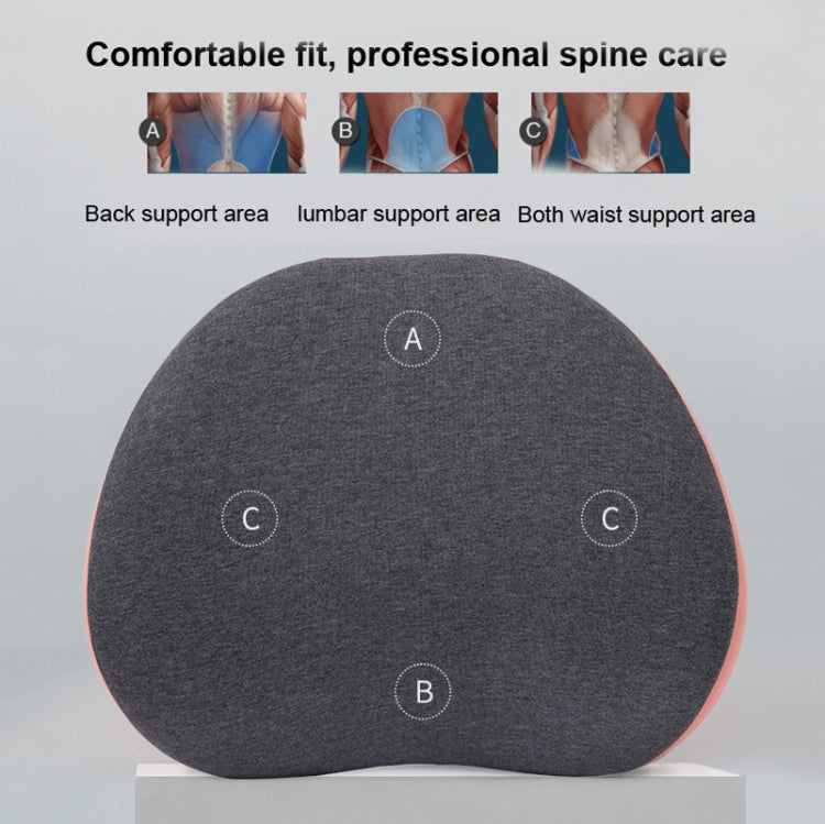 Office Memory Foam Waist Support Cushion Waist Support Pillow(Grass Green)