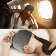 Oversized Cotton Breathable Blackout Sleep Eye Mask(Gray)