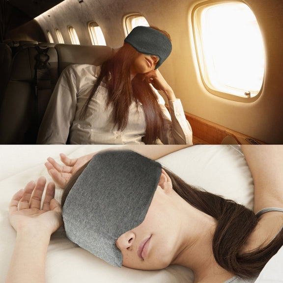 Oversized Cotton Breathable Blackout Sleep Eye Mask(Gray)