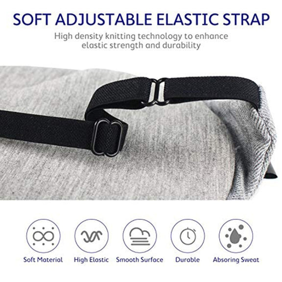 Wire Nose Adjustable Breathable Sleeping Eye Mask(Gray)