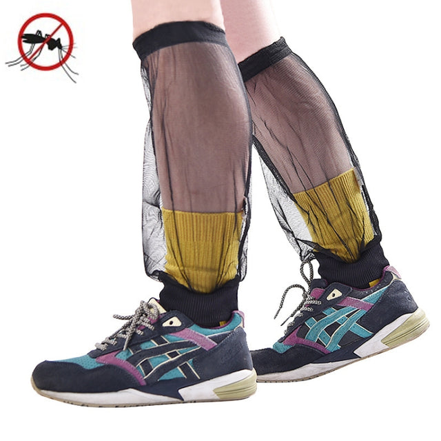 FWKTT-001 Camping Adventure Outdoor Sports Mesh Anti-mosquito Foot Cover(Black)