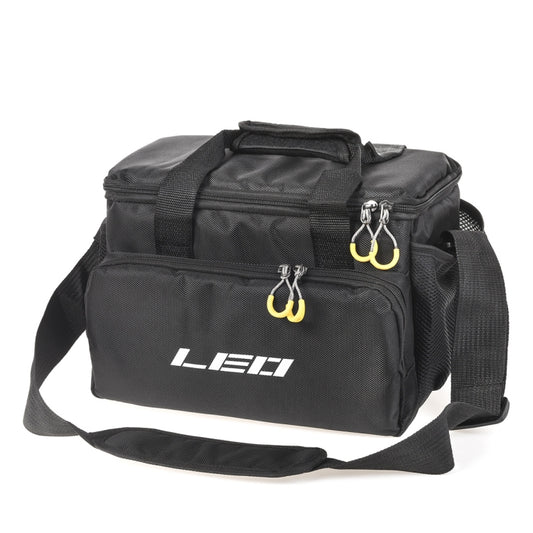 LEO 28048 Thickening Square Road Sub Bag Bait Wheel Fishing Gear Bag(Black) - free shipping - PMC Jewellery - Order now!