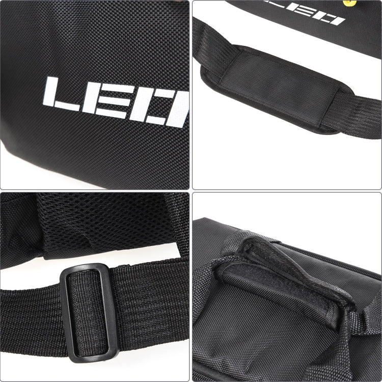 LEO 28048 Thickening Square Road Sub Bag Bait Wheel Fishing Gear Bag(Black) - free shipping - PMC Jewellery - Order now!