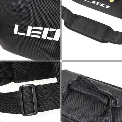LEO 28048 Thickening Square Road Sub Bag Bait Wheel Fishing Gear Bag(Black) - free shipping - PMC Jewellery - Order now!