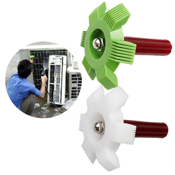 2 PCS Air Conditioner Blade Condenser Cleaning Fin Comb Brush(White)