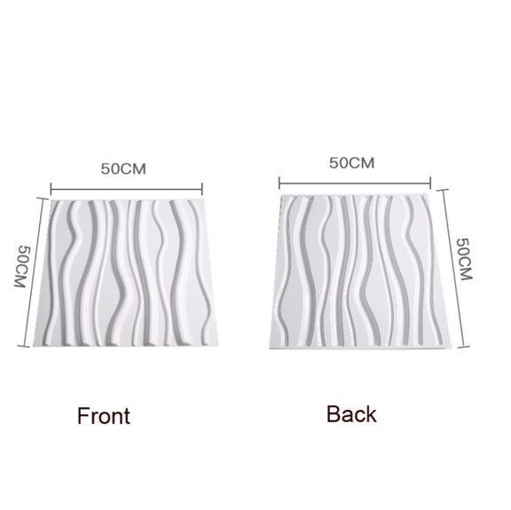 PVC Material Stereo 3D Shooting Background Board Photo Props,50 X 50cm(D137 Simple White)