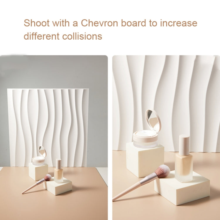 PVC Material Stereo 3D Shooting Background Board Photo Props,50 X 50cm(D094 European -style White)