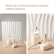 PVC Material Stereo 3D Shooting Background Board Photo Props,50 X 50cm(D095 Square Brick White)