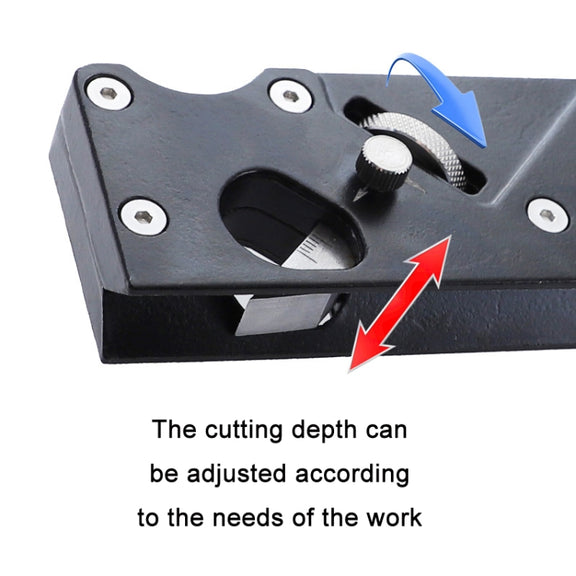 Adjustable Depth Woodworking Chamfering Planer, Specification: 45 Degree Flat Cutter Head