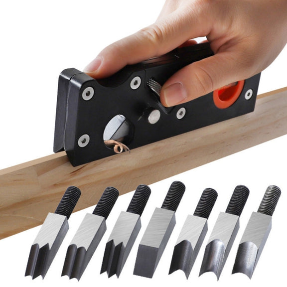 Adjustable Depth Woodworking Chamfering Planer, Specification: Double Sharp Head